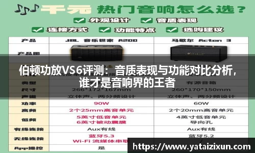 伯顿功放VS6评测：音质表现与功能对比分析，谁才是音响界的王者